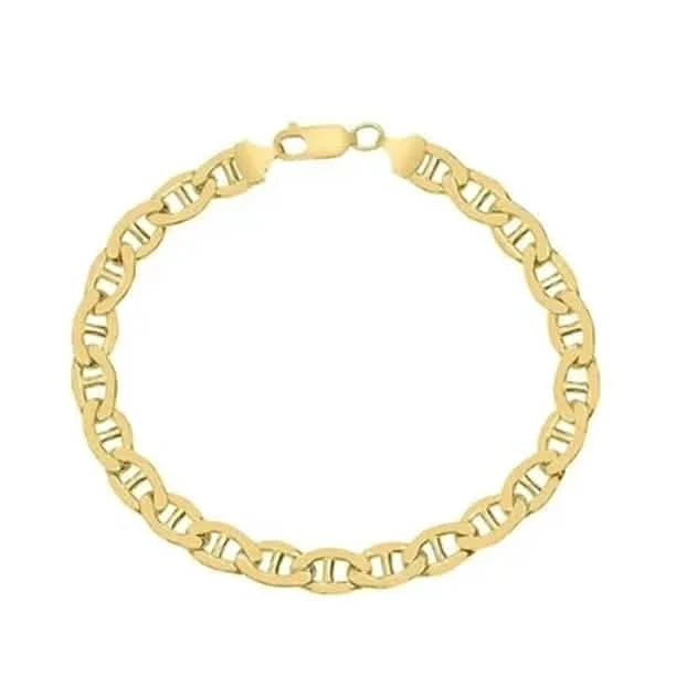Gelbgold-Armband, Kubanisch, Anker, Figaro oder Seilkette, Gold Filled, hochglanzpoliert