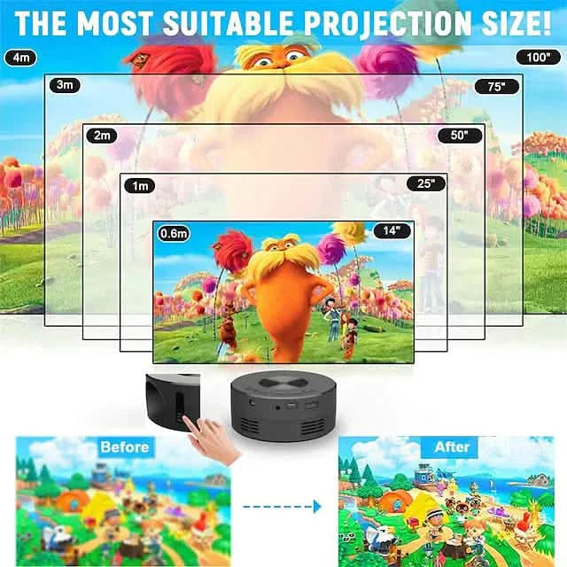 YT200 LED Beamer Mini Handheld