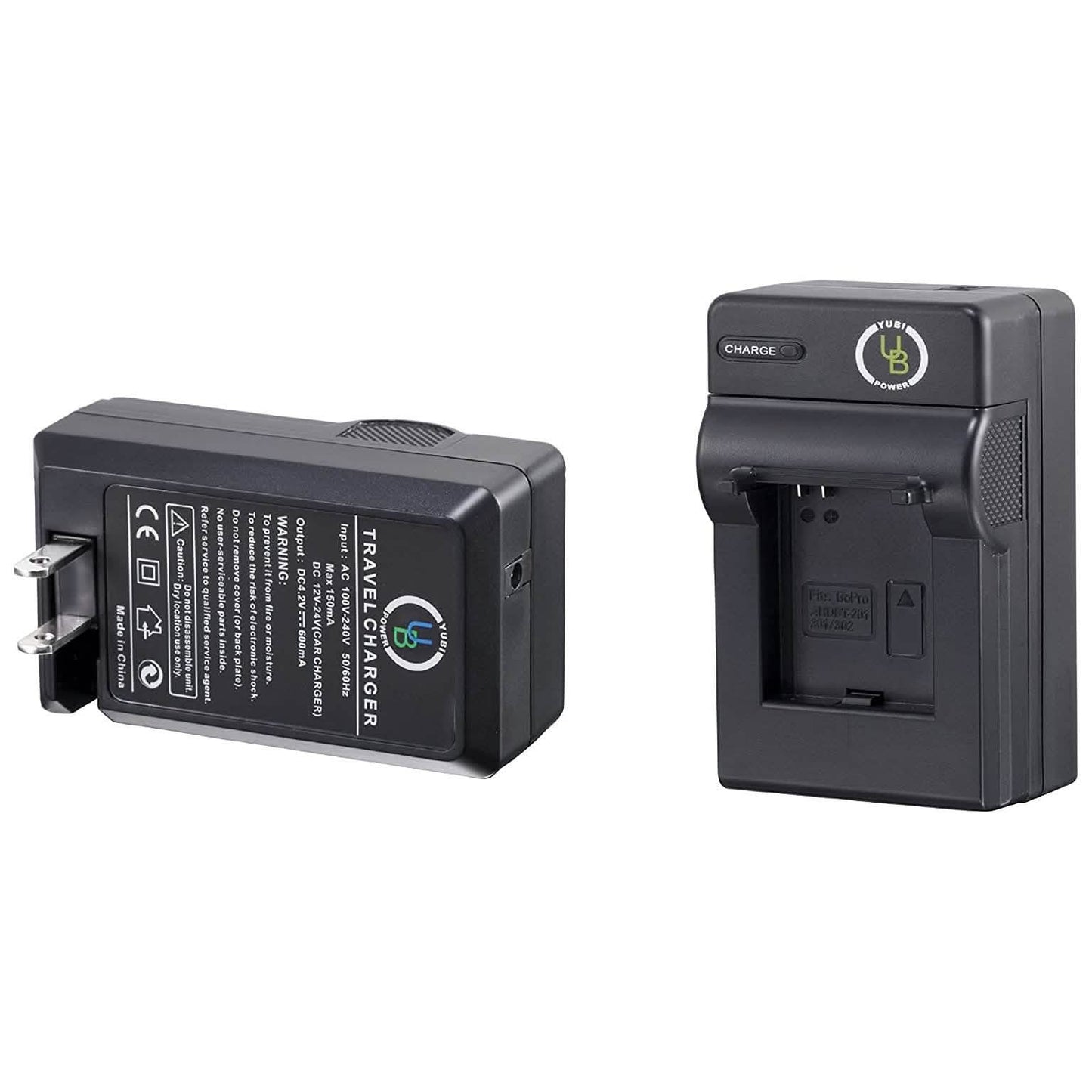 Yubi Power 2 Akku-Kits für GoPro 1280 mAh und Reise-Lade-Kits