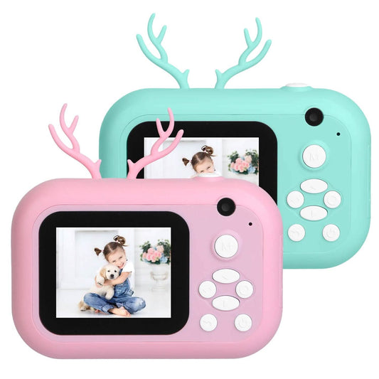 Zero Ink Selfie-Kamera 1080P HD Videorecorder mit Dual-Objektiv 3 Rollen Druckpapier