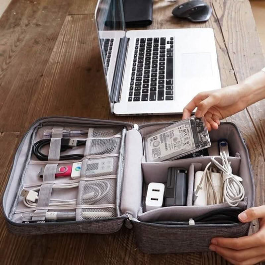 Kabeltasche mit Reißverschluss zur Aufbewahrung von Elektronik