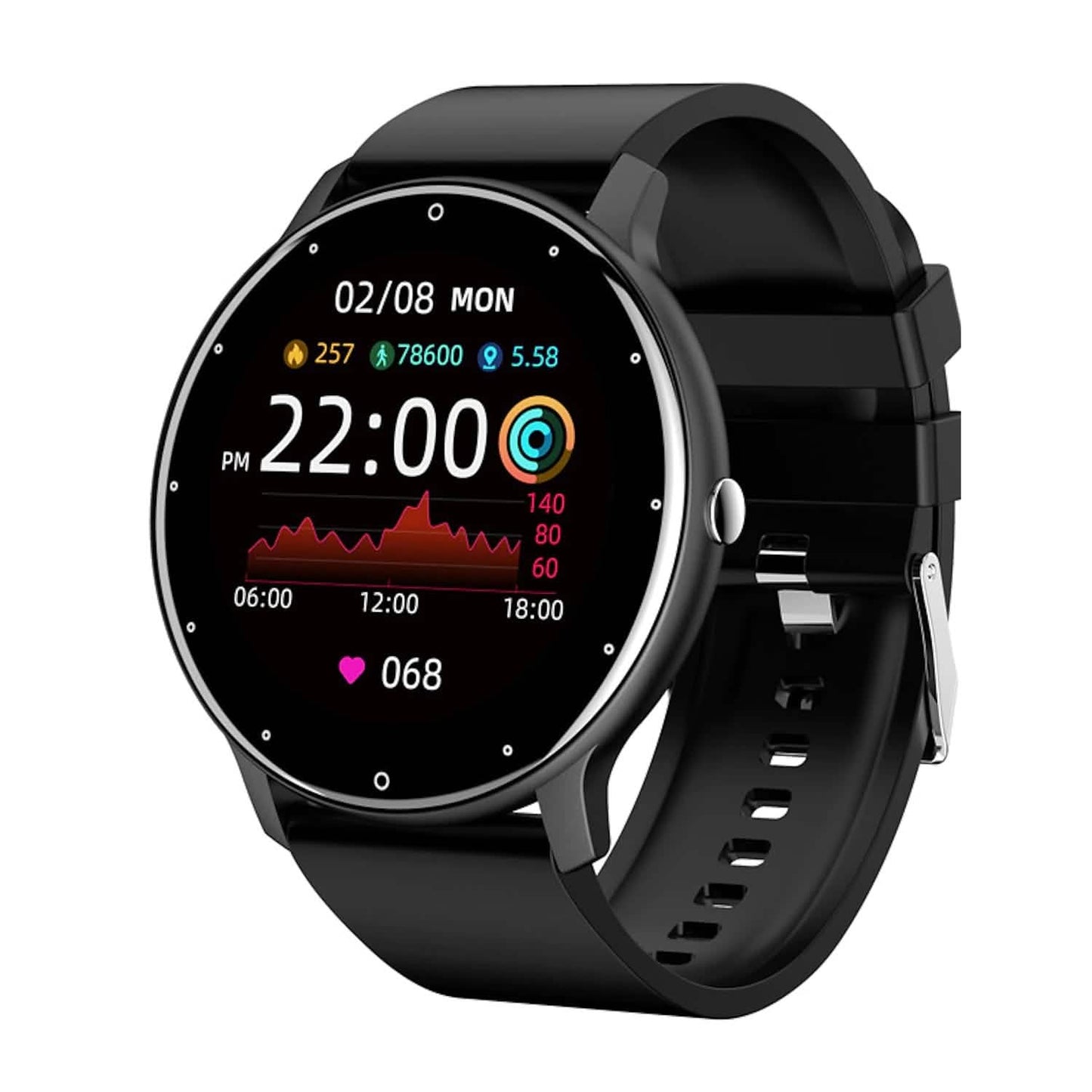 Zl02 Smartwatch 1,28 Zoll Smartwatch Fitness-Laufuhr