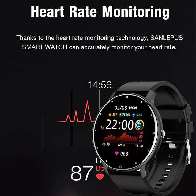 Zl02 Smartwatch 1,28 Zoll Smartwatch Fitness-Laufuhr