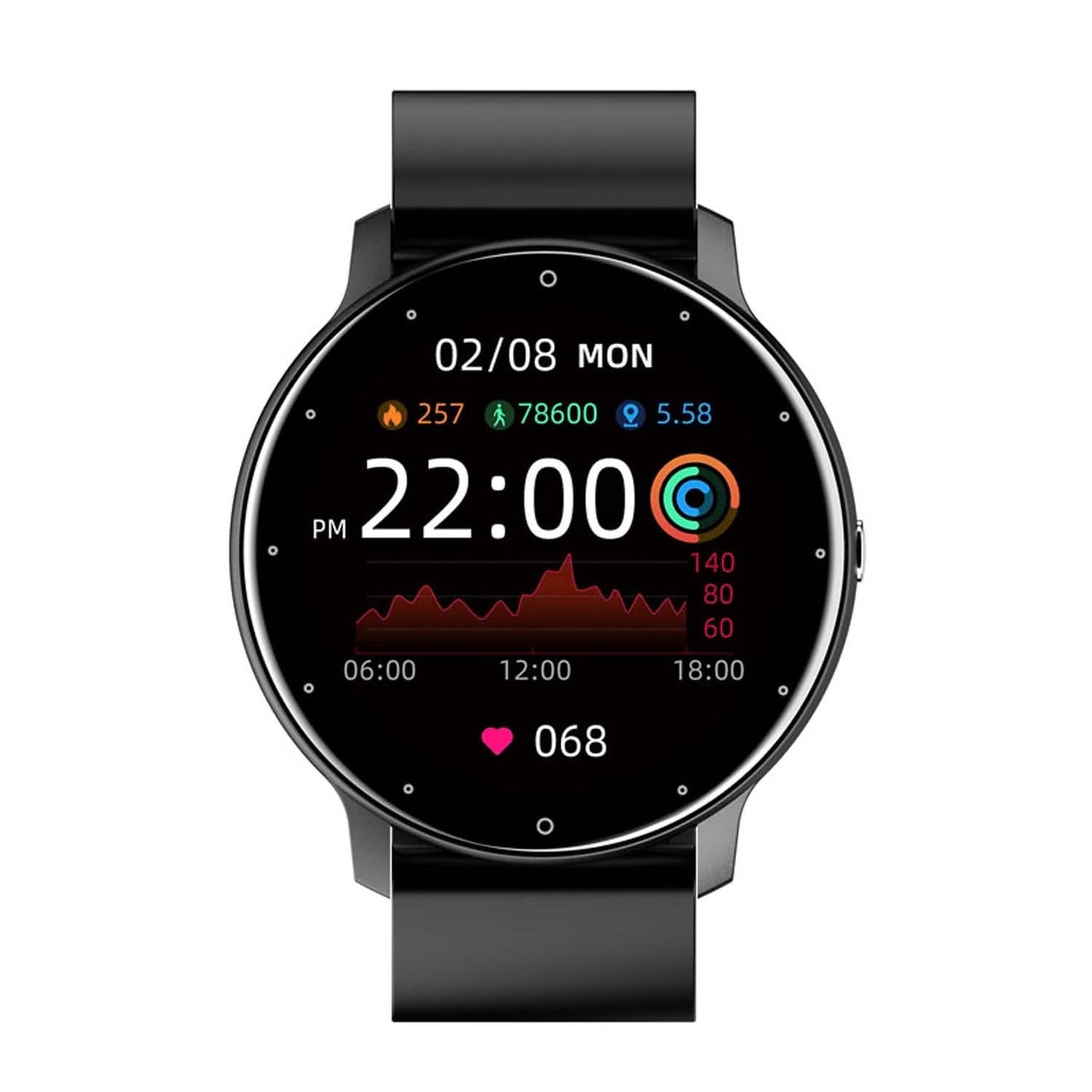 Zl02 Smartwatch 1,28 Zoll Smartwatch Fitness-Laufuhr