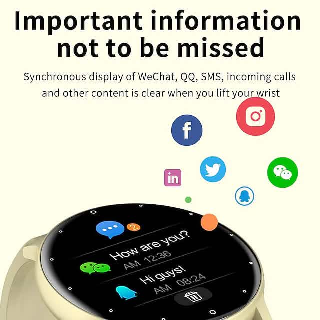 Zl02 Smartwatch 1,28 Zoll Smartwatch Fitness-Laufuhr