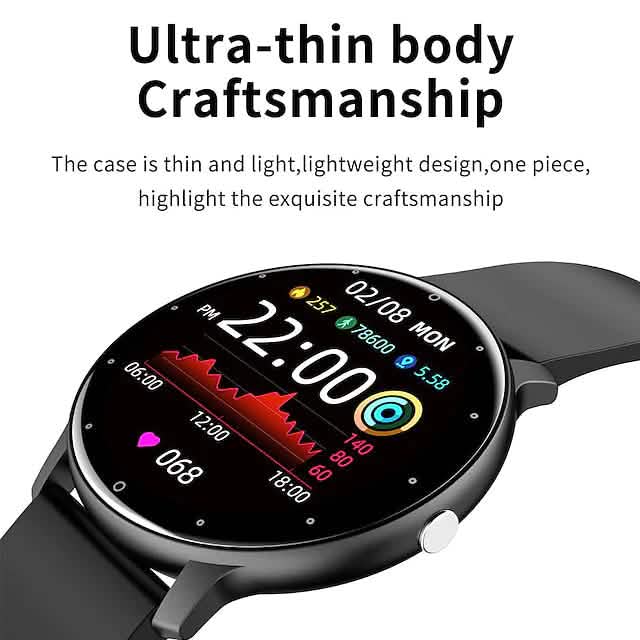 Zl02 Smartwatch 1,28 Zoll Smartwatch Fitness-Laufuhr