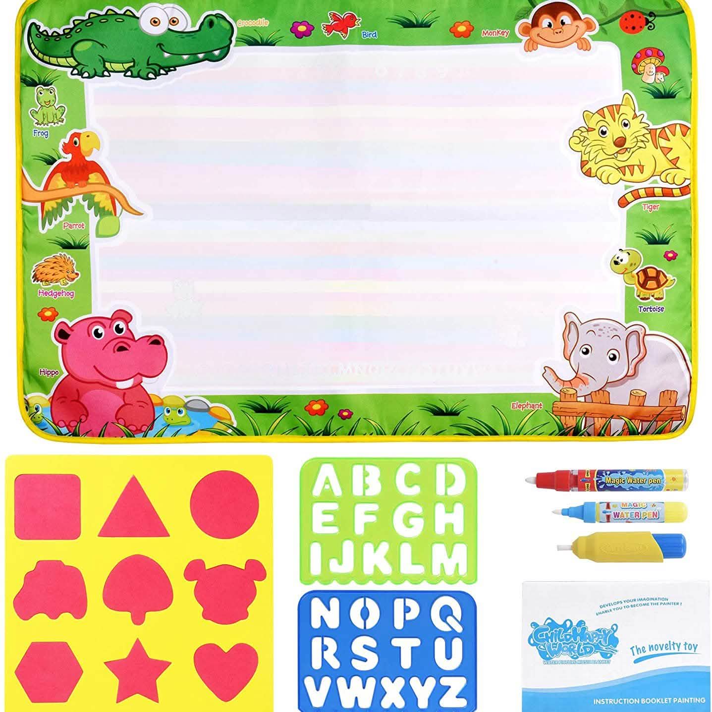 Zutan Large Aqua Doodle Matte Wasserzeichen-Malmatte