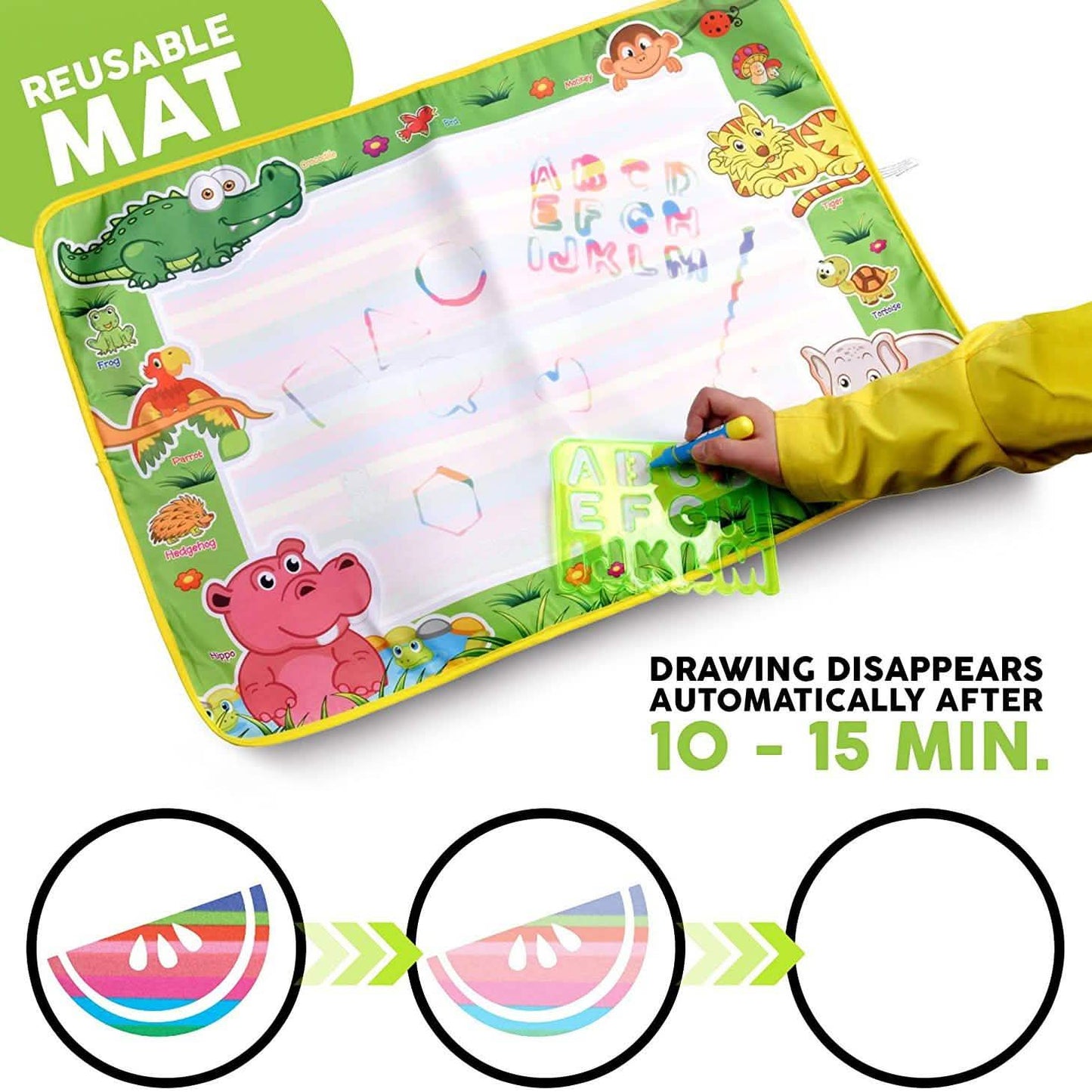Zutan Large Aqua Doodle Matte Wasserzeichen-Malmatte