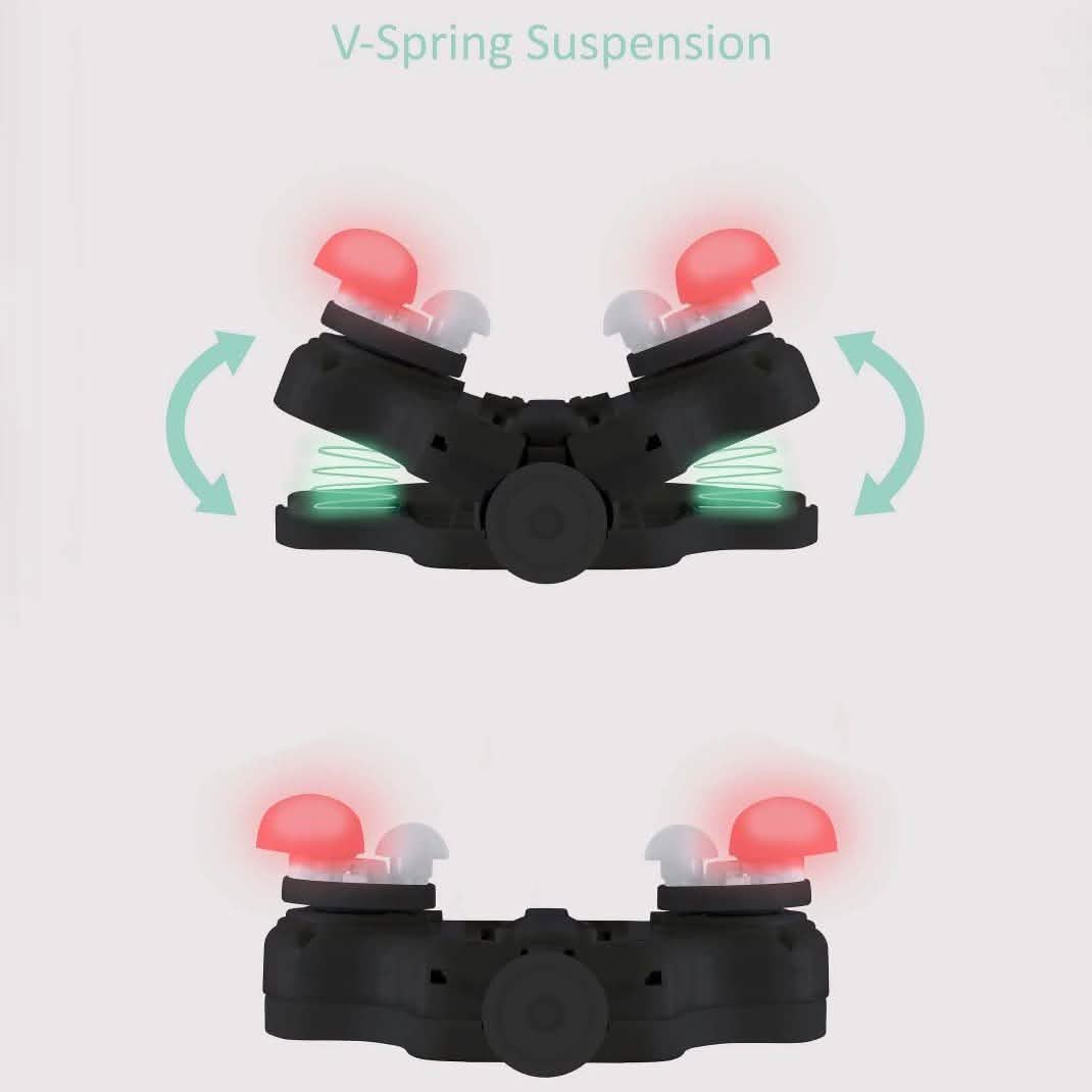 Zyllion ZMA-20 Luxuriöses Shiatsu V-Feder Massagekissen mit Heizfunktion